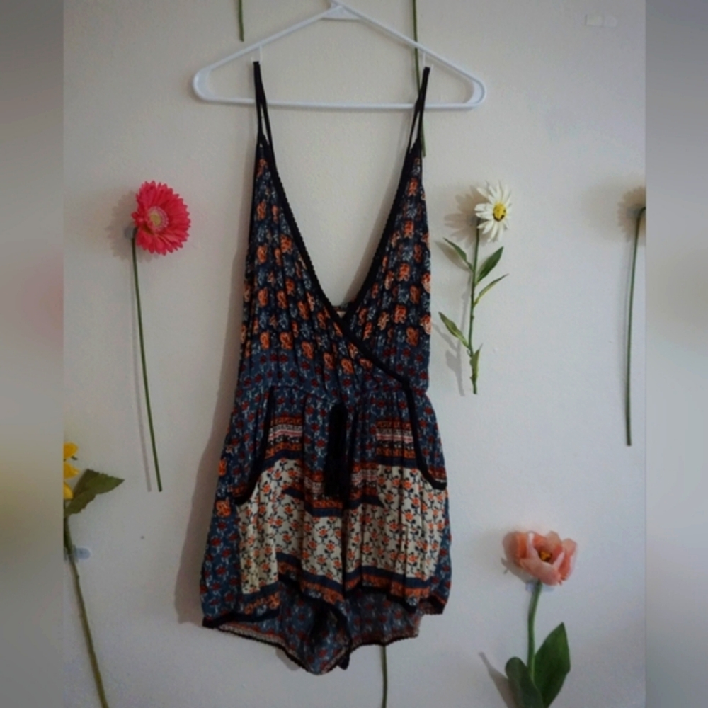 Band of Gypsies Floral Romper